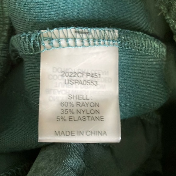 Universal Standard Green Track Pants with White and Black Stripes - Picture 5 of 6